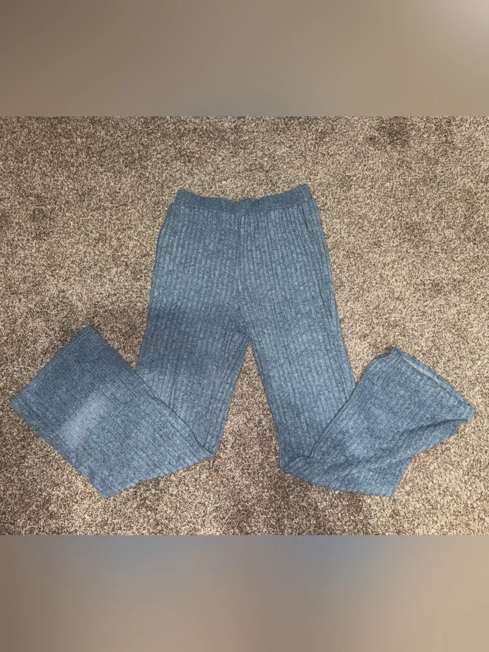 Blue Ribbed Lounge Set - Picture 4 of 7